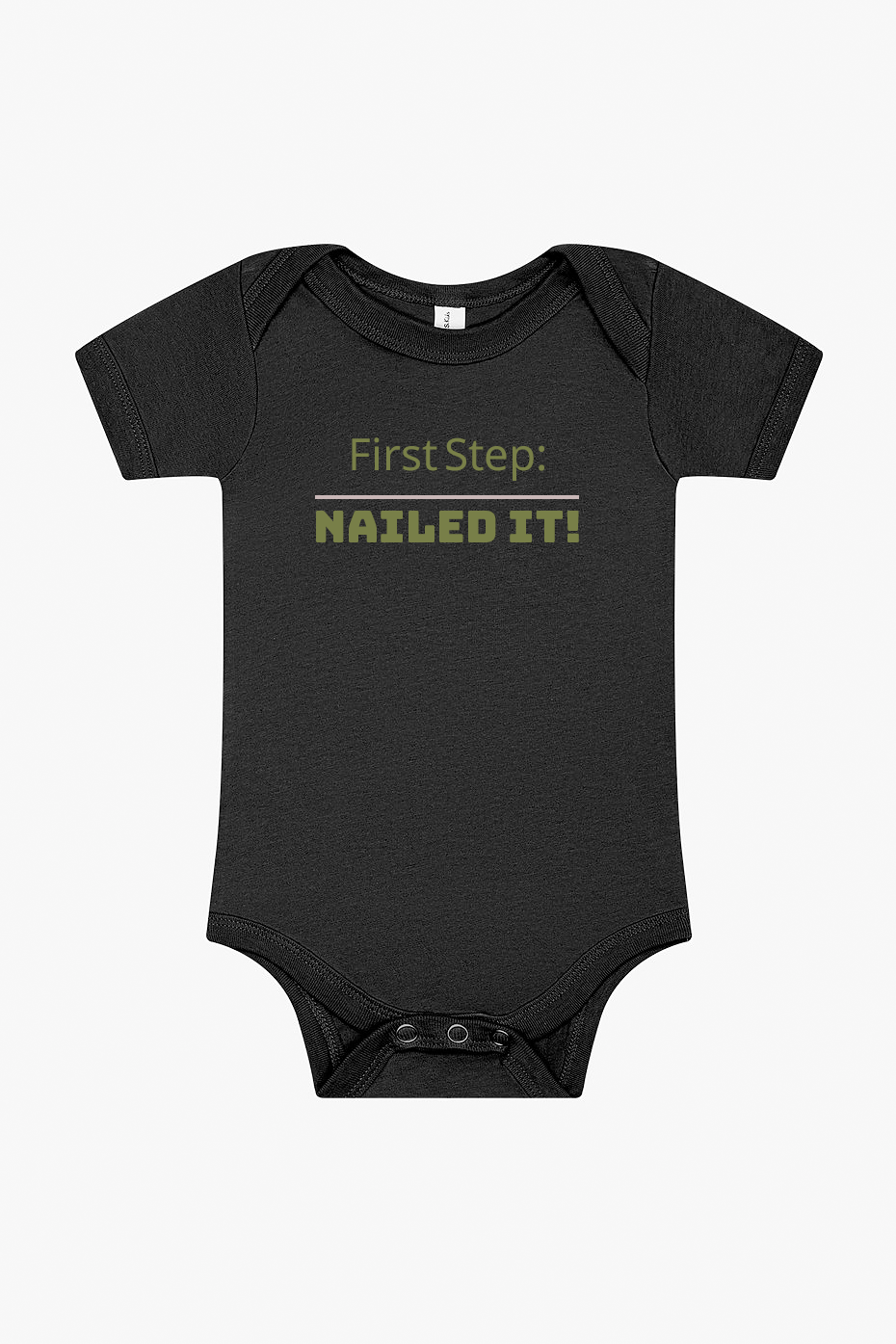 First Step! Infant Short Sleeve Onesie