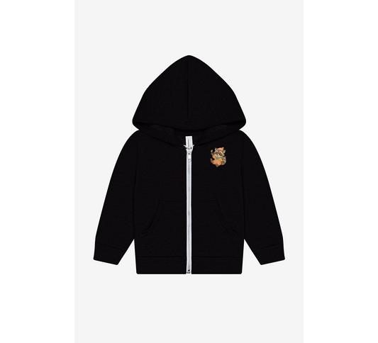 Baby Raccoon! Toddler Zip Hoodie