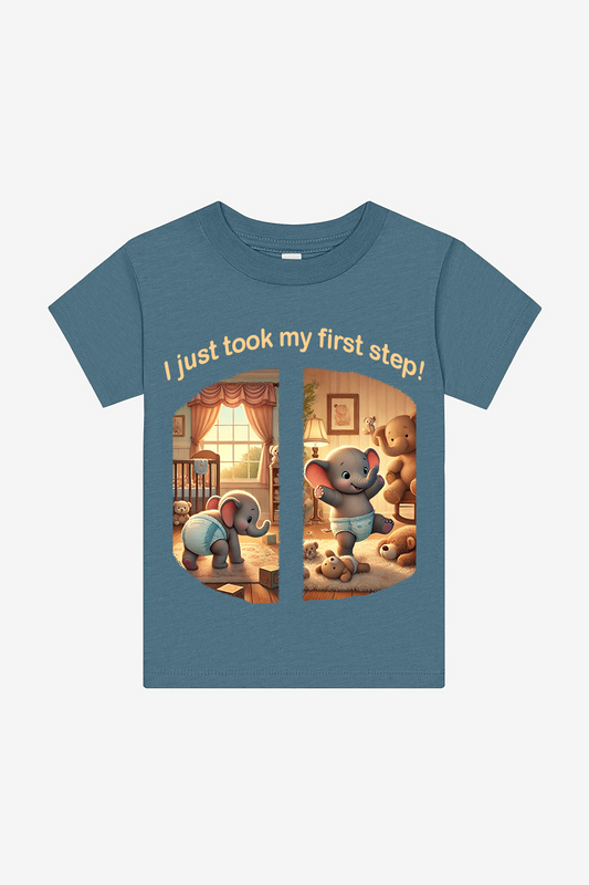 First Step! Toddler Short Sleeve T-shirt