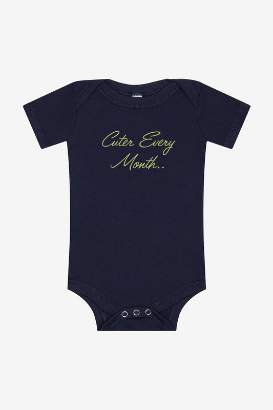 Cuter Every Month! Infant Short Sleeve Onesie