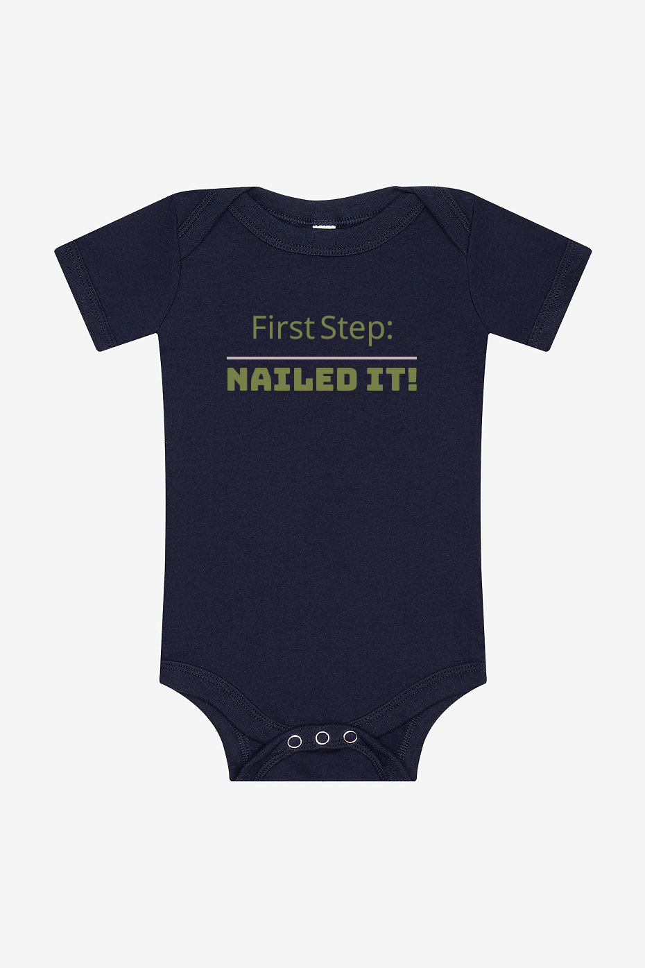 First Step! Infant Short Sleeve Onesie