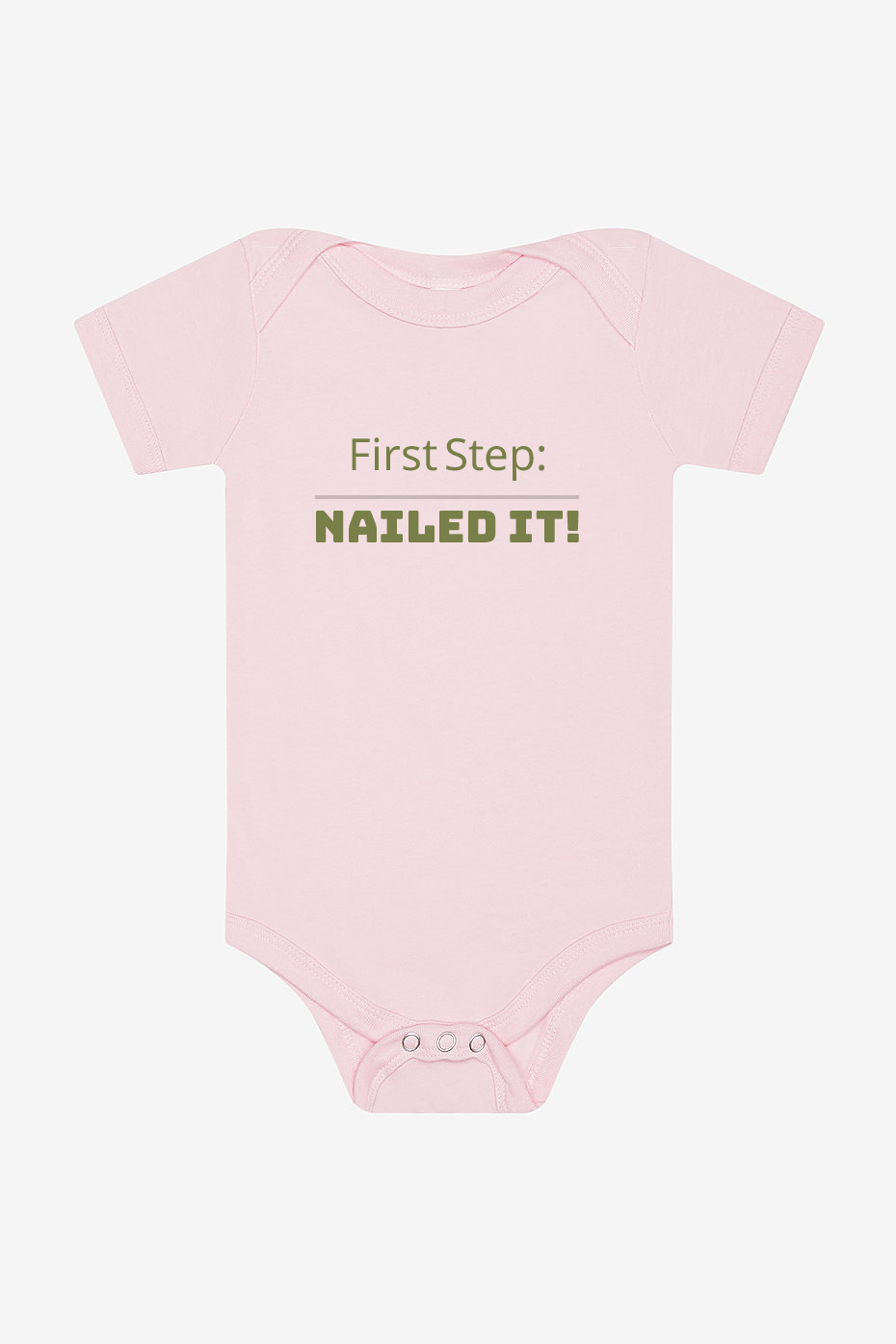 First Step! Infant Short Sleeve Onesie