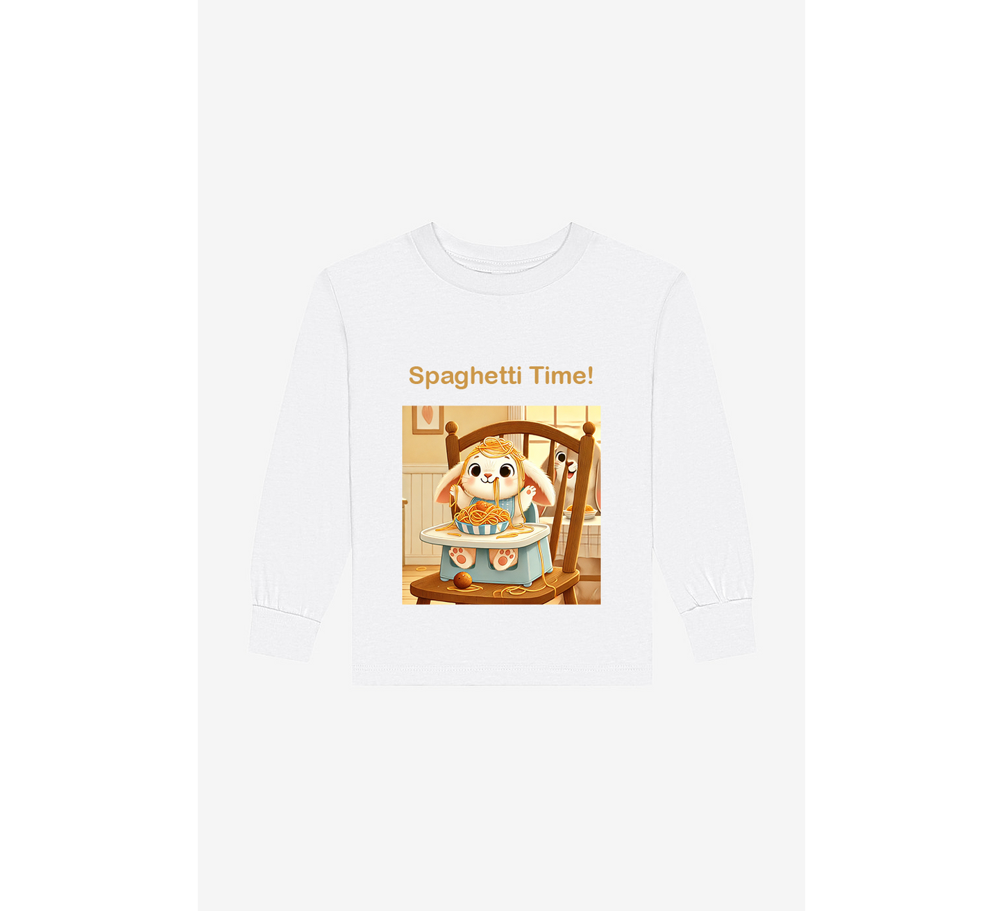 Spaghetti Time! Toddler Long Sleeve