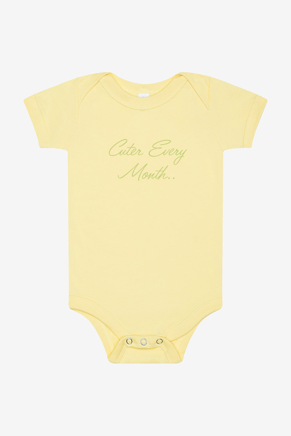 Cuter Every Month! Infant Short Sleeve Onesie