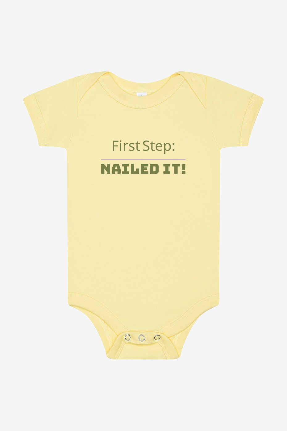 First Step! Infant Short Sleeve Onesie