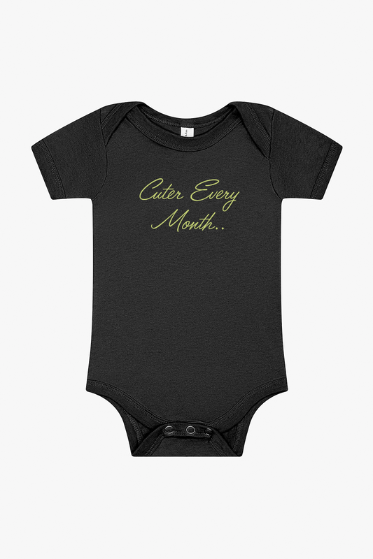 Cuter Every Month! Infant Short Sleeve Onesie