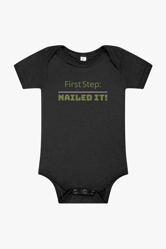First Step! Infant Short Sleeve Onesie
