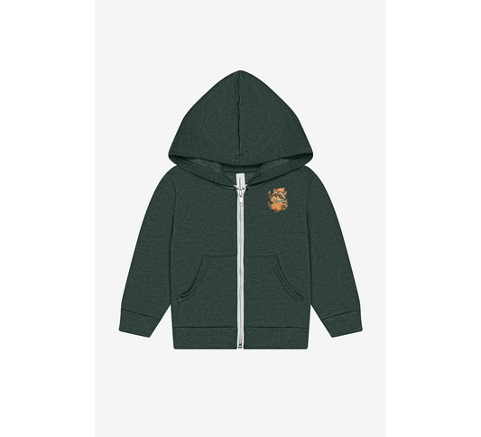 Baby Raccoon! Toddler Zip Hoodie